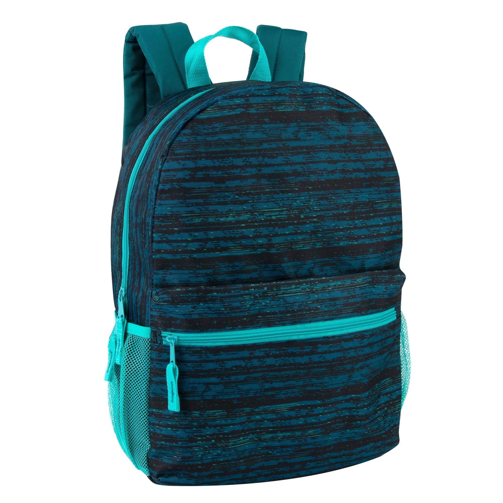 17-inch Printed Backpack w Side Mesh Pockets
