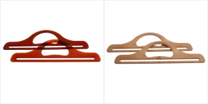 2 x Standard Plastic Handles Macramé Bag Making Crafts 11in. - Select Colours