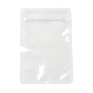 200 pc Food grade Transparent PET Plastic Zip Lock Bags, Resealable Bags, Rectangle, Clear, 15x10x0.016cm, Unilateral Thickness: 3.1 Mil(0.08mm)