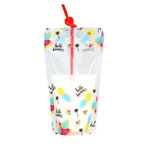 23x13 Printed Hello Summer Reusable Ziplock Bag