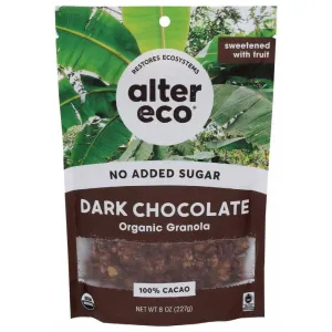 ALTER ECO: Dark Chocolate Organic Granola, 8 oz (Case of 2)