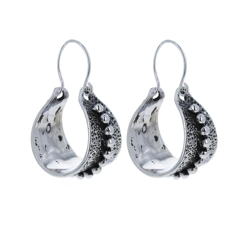 Artisan Beaded Hoops