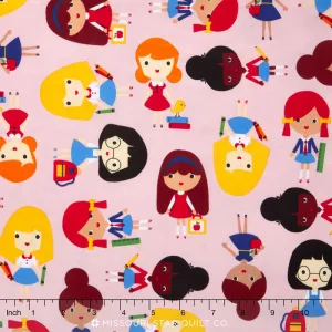 Back to School 2 - Girls Pink Yardage
