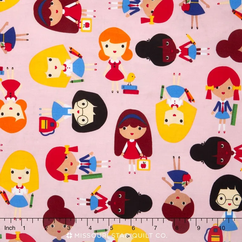 Back to School 2 - Girls Pink Yardage