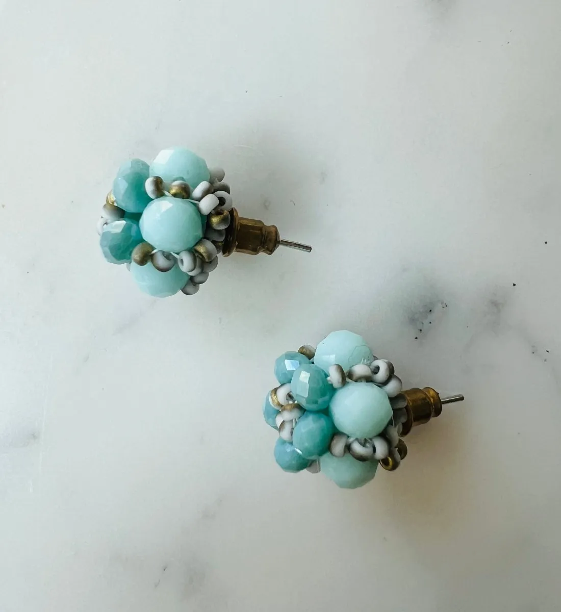 Beaded Cluster Earrings - Artisanal Sardinia