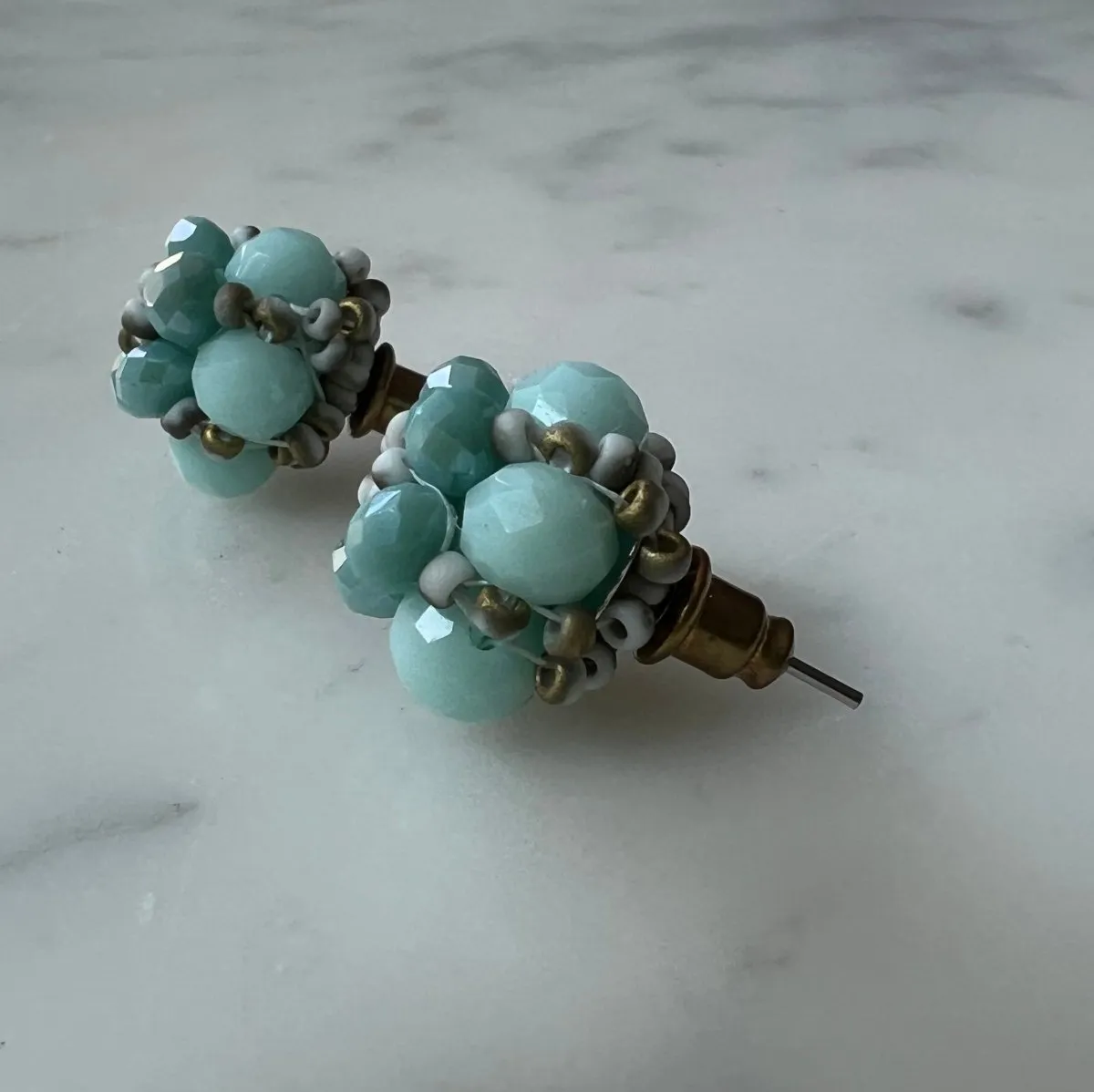 Beaded Cluster Earrings - Artisanal Sardinia