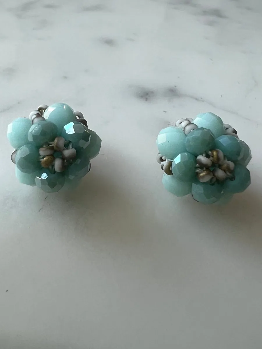 Beaded Cluster Earrings - Artisanal Sardinia