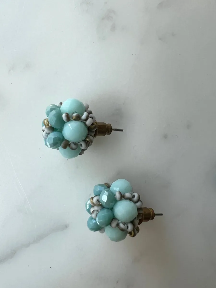 Beaded Cluster Earrings - Artisanal Sardinia