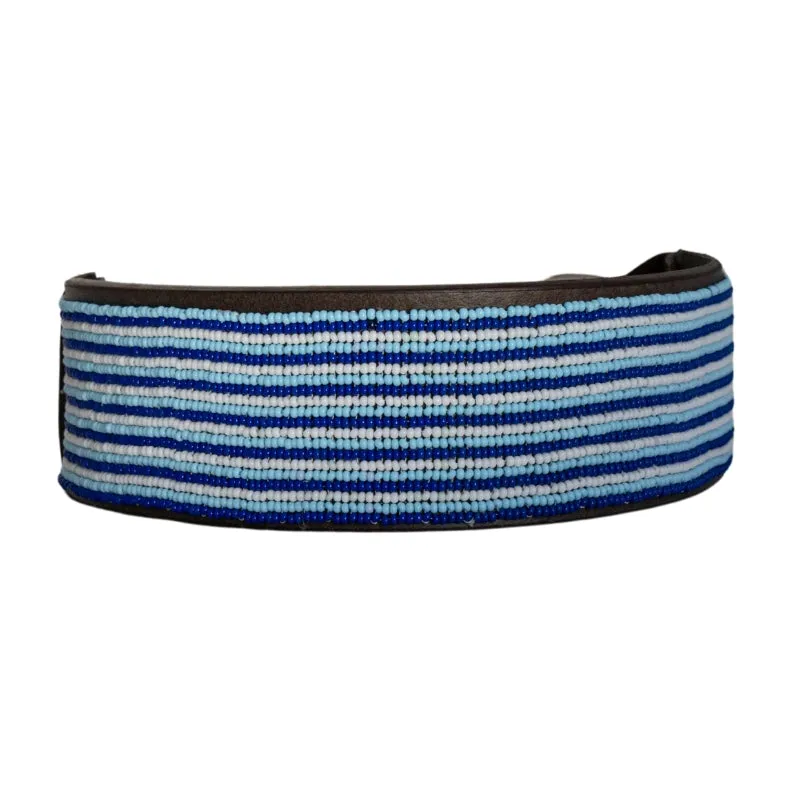 Beaded Dog Collar | Blues