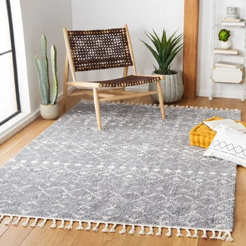 BERBER FRINGE SHAG 516, GREY