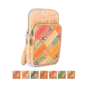 Bohemian Chic: Cork Patchwork Phone Pouch