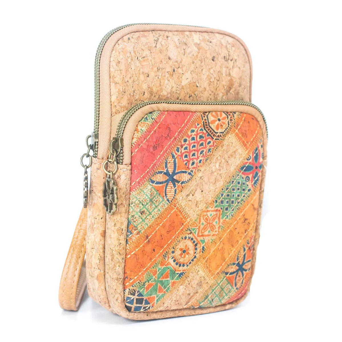 Bohemian Chic: Cork Patchwork Phone Pouch