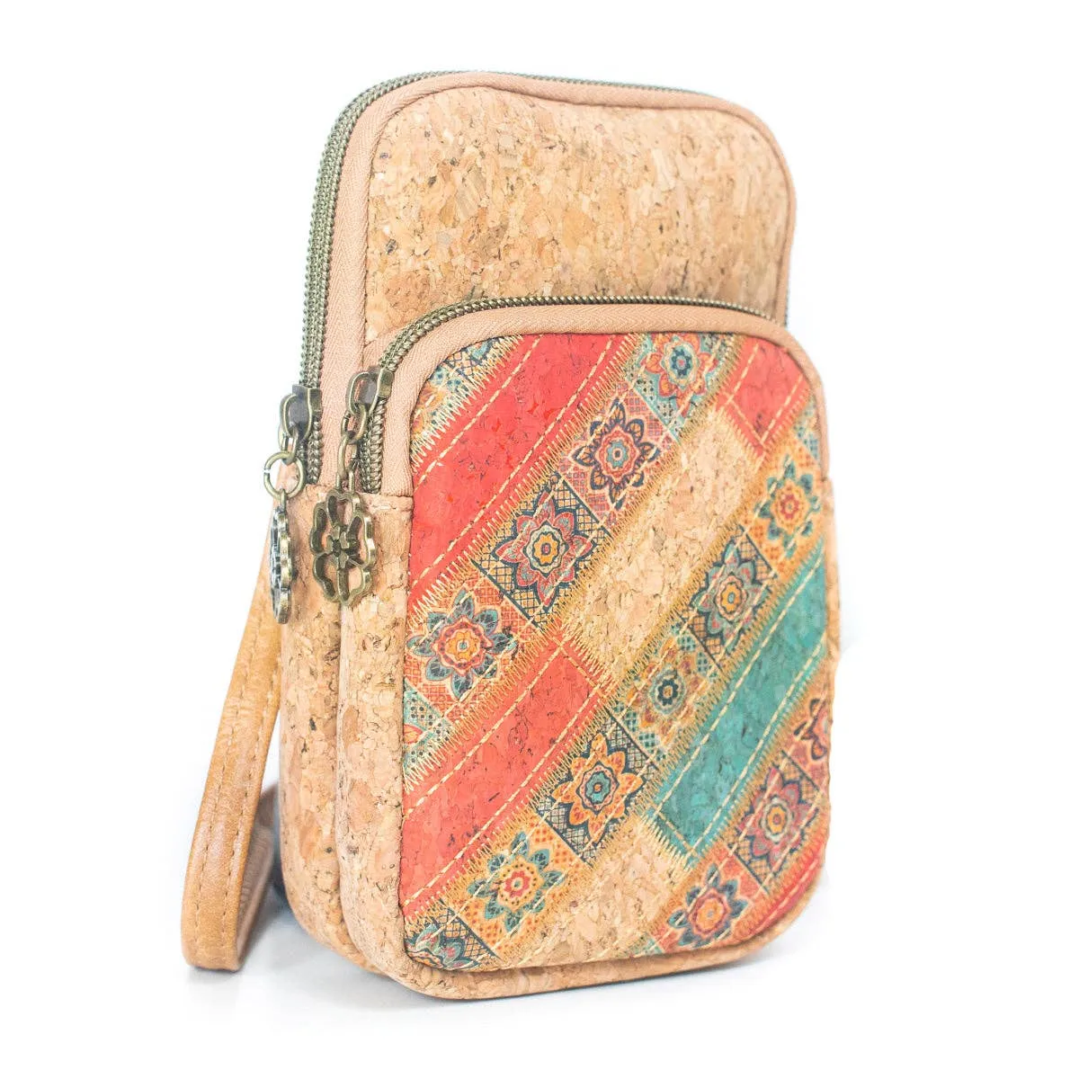 Bohemian Chic: Cork Patchwork Phone Pouch