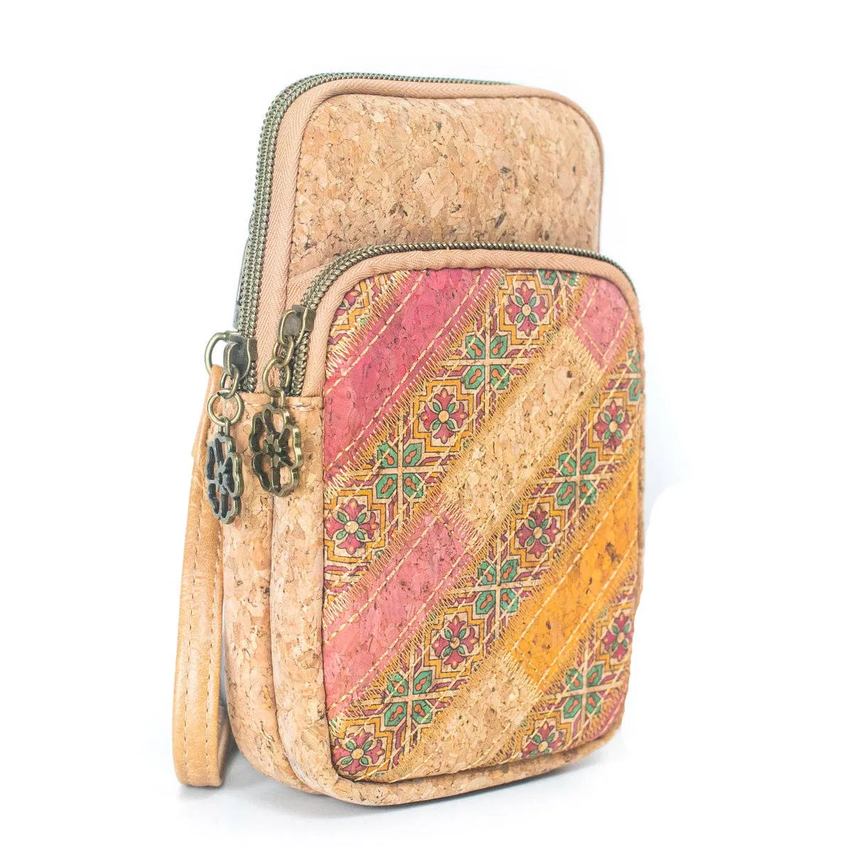 Bohemian Chic: Cork Patchwork Phone Pouch