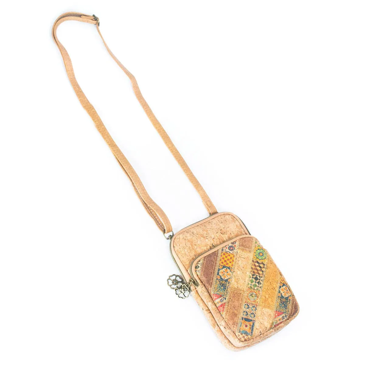 Bohemian Chic: Cork Patchwork Phone Pouch