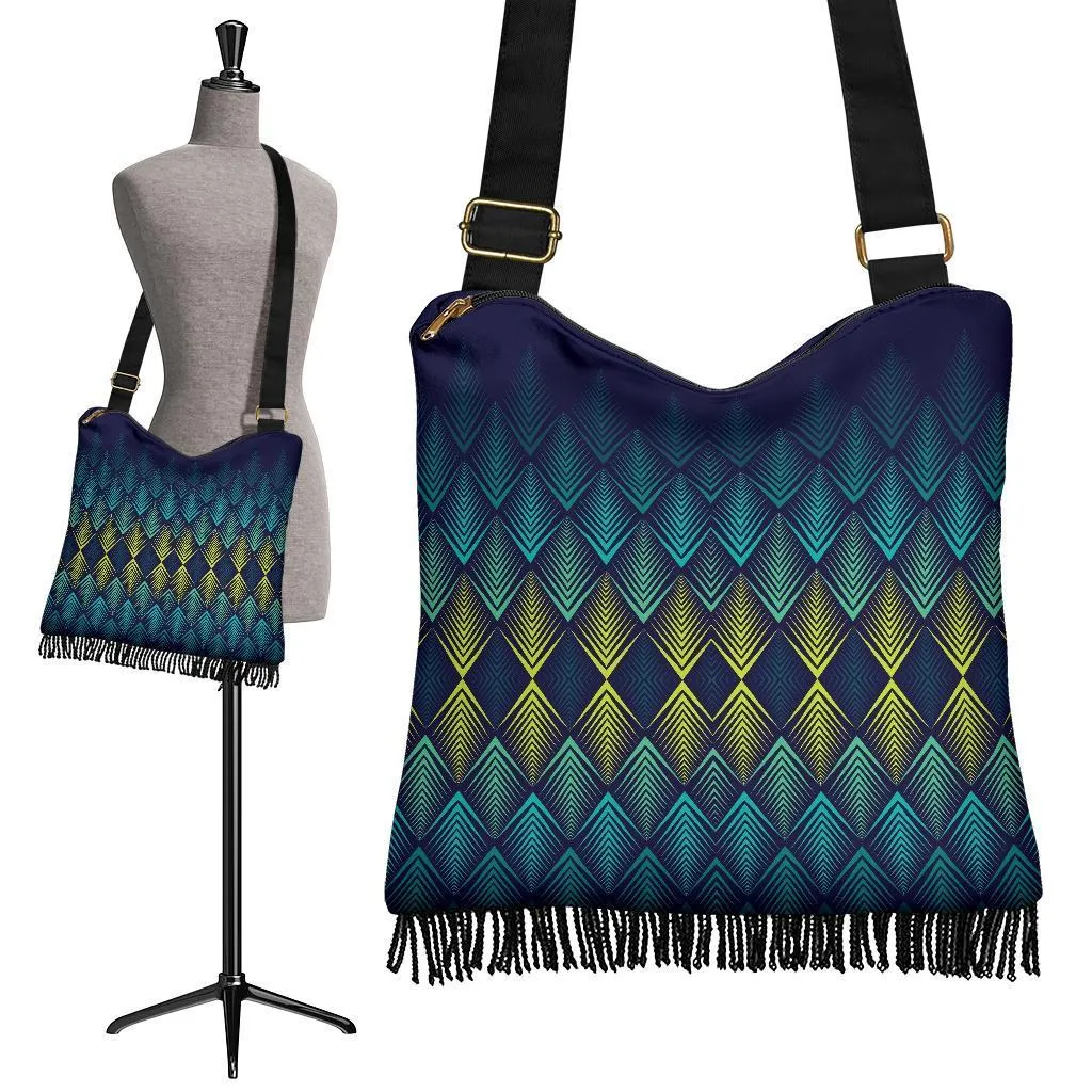 Boho Bag (Canvas) - 3D Pattern | Hobo Slouchy Bag Crossbody, Shoulder Bags for Women Hobo, Pattern Hobo Bag, Boho Hobo Bag
