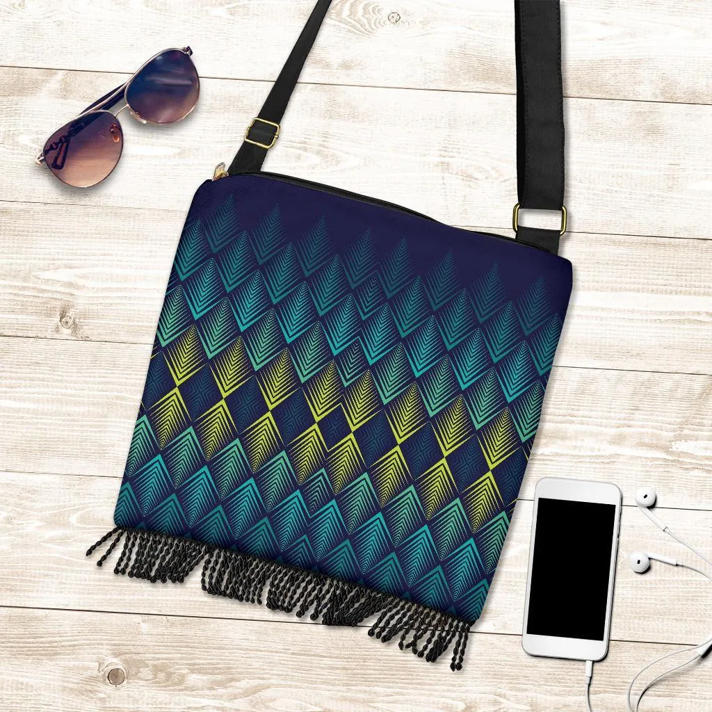 Boho Bag (Canvas) - 3D Pattern | Hobo Slouchy Bag Crossbody, Shoulder Bags for Women Hobo, Pattern Hobo Bag, Boho Hobo Bag
