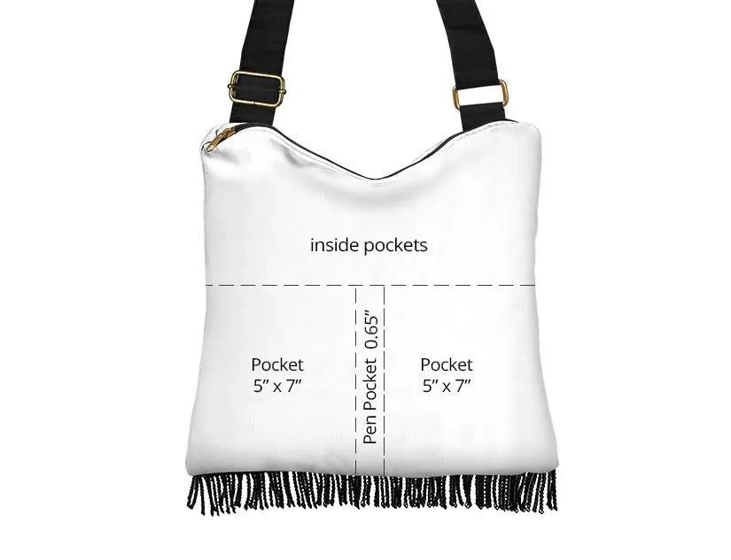 Boho Bag (Canvas) - Purple Pattern #101 | Hobo Slouchy Bag Crossbody, Shoulder Bags for Women Hobo, Pattern Hobo Bag, Boho Hobo Bag