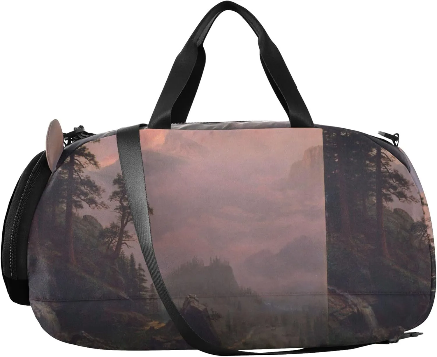 Boys Carry on Duffel Overnight Bags Toddler Duffle Bags for Traveling Tote Gym Duffle Kids Luggage Bierstadt Albert Sunrise Matterhorn