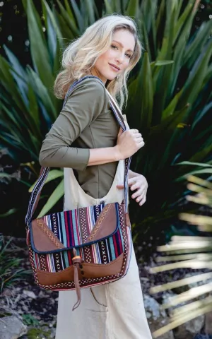 Buffalo Leather & Cotton Bag - Logona