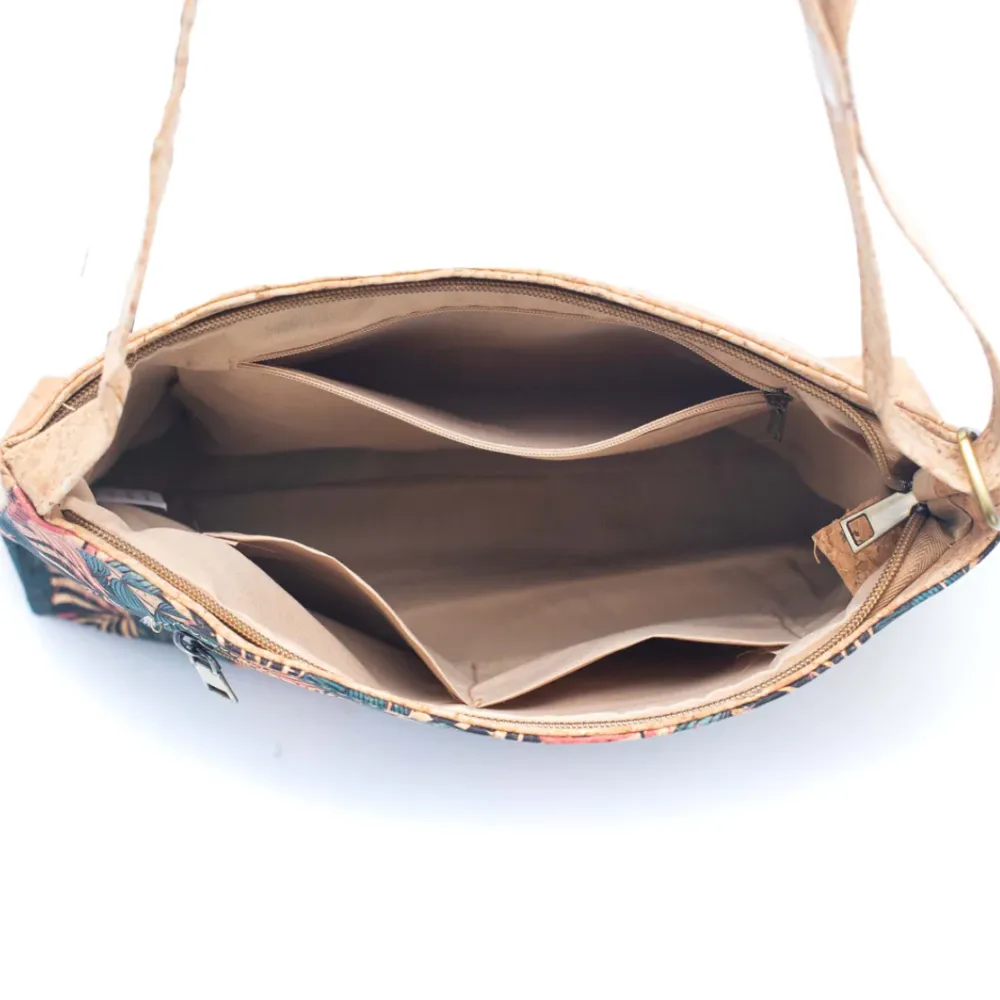 Checkered Pattern Cork Adjustable Bag