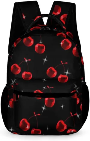Cherry Backpack Lightweight Cherries Bags Travel Camping Backpacks Shoulder Bags For Men Women