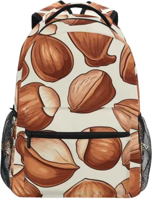Chinese Chestnut School backpack for Boys Girls, Elementary School Bookbag Travel Bag Laptop Daypack with Name Tag