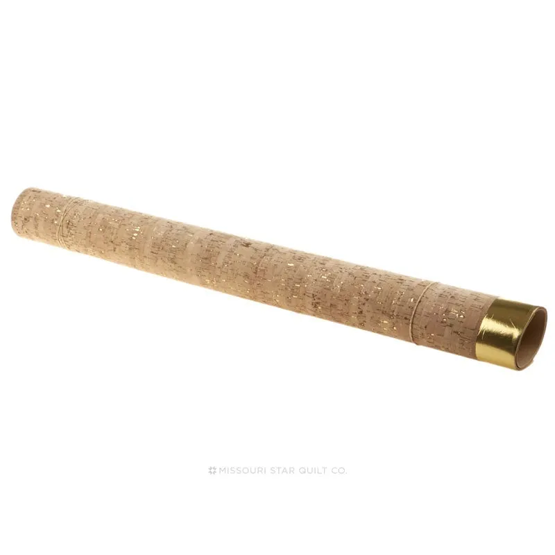 Cork Fabric 1 yd - Natural with Gold Flecks