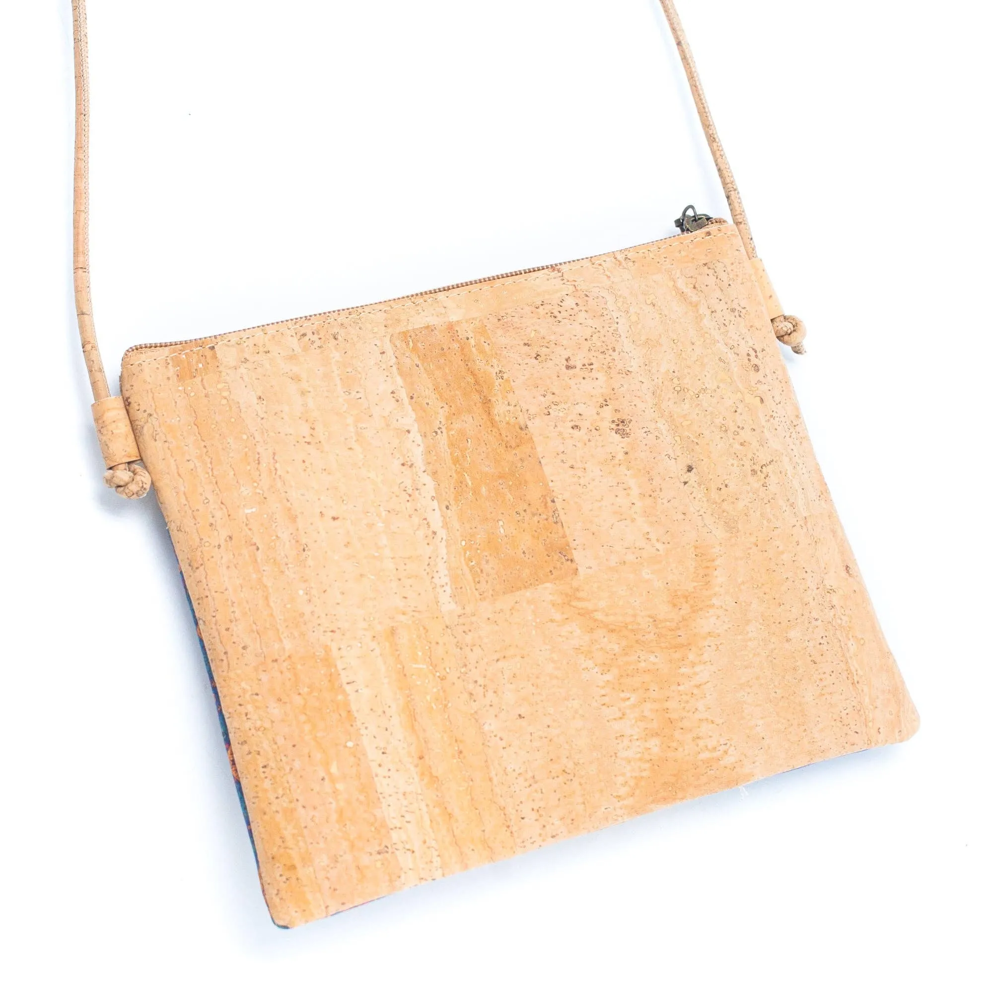 Cork Pattern stitching ladies cork zipper crossbody bag BAGP-210