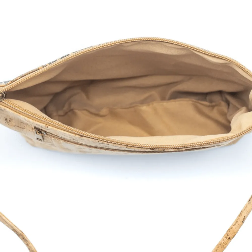 Cork Scale Pattern Crossbody Bag