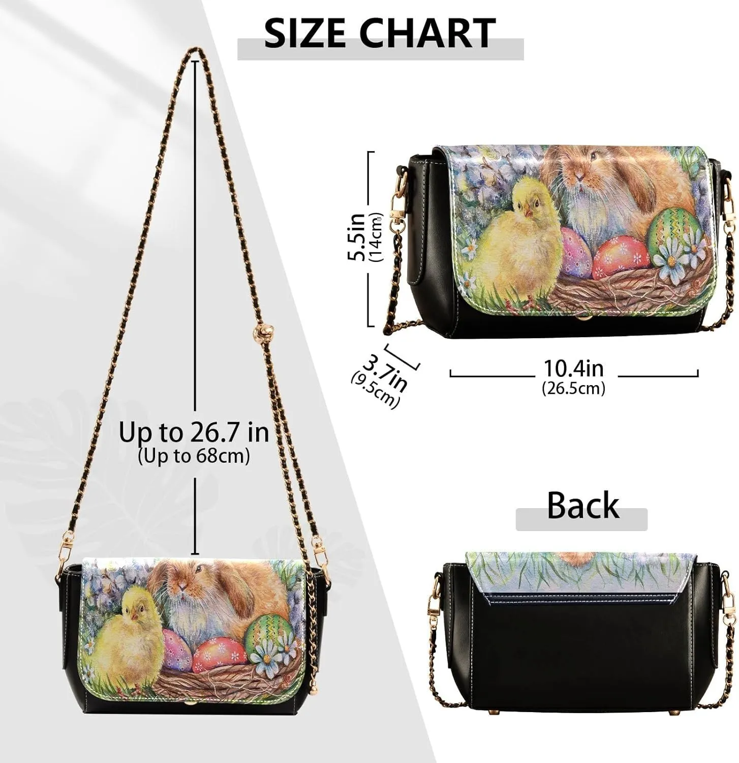 Crossbody Bags for Women Trendy Women's Black Shoulder Bag Small PU Leather Flap Cross Body Bag Handbags
