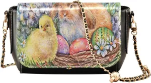 Crossbody Bags for Women Trendy Women's Black Shoulder Bag Small PU Leather Flap Cross Body Bag Handbags