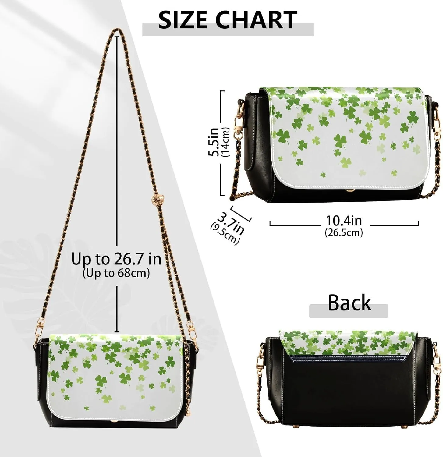 Crossbody Bags for Women Trendy Women's Black Shoulder Bag Small PU Leather Flap Cross Body Bag Handbags
