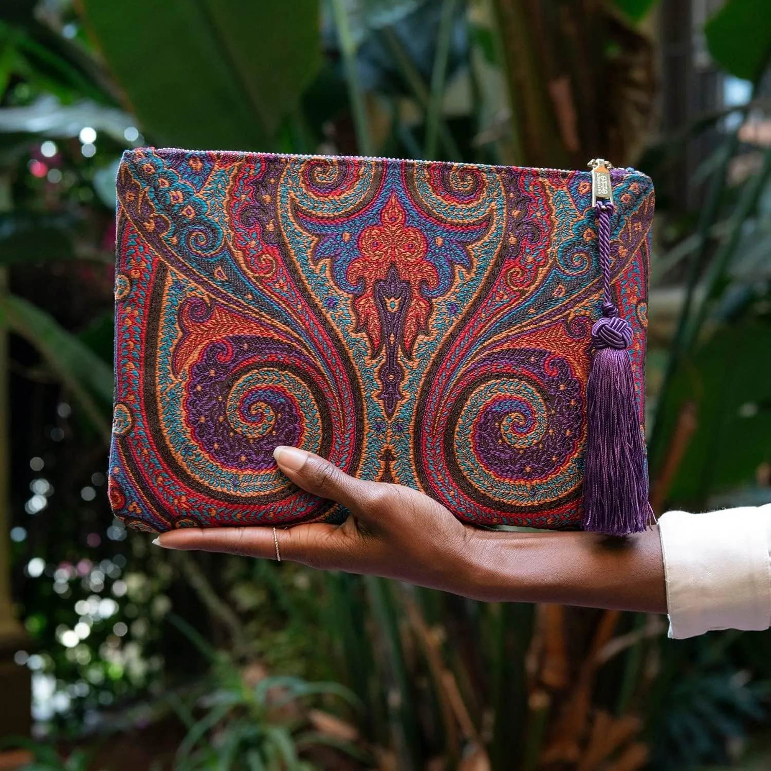Designer Womens Bohemian & Fashion Clutch Purse - Multiple Slots Money, Cards, Smartphone - Ultra Slim