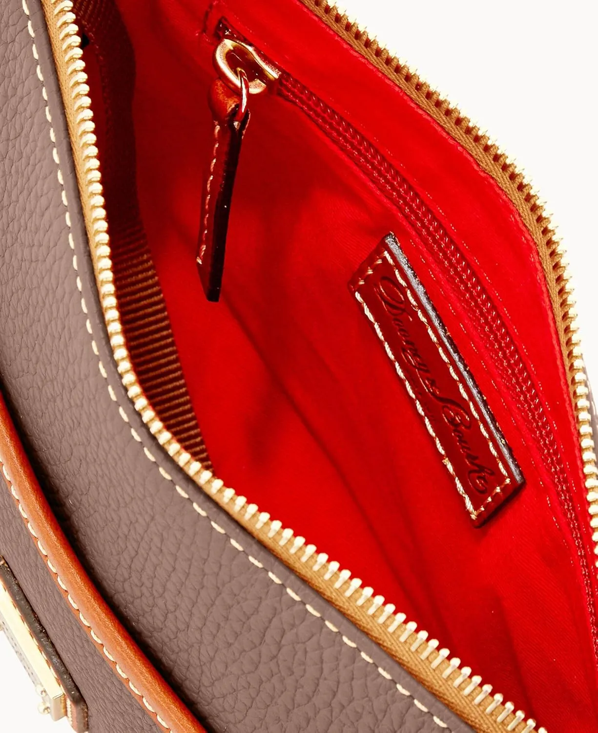 Dooney & Bourke Women's Crossbody Handbags, Pebble Grain Ginger Small Crossbody Bags for Women