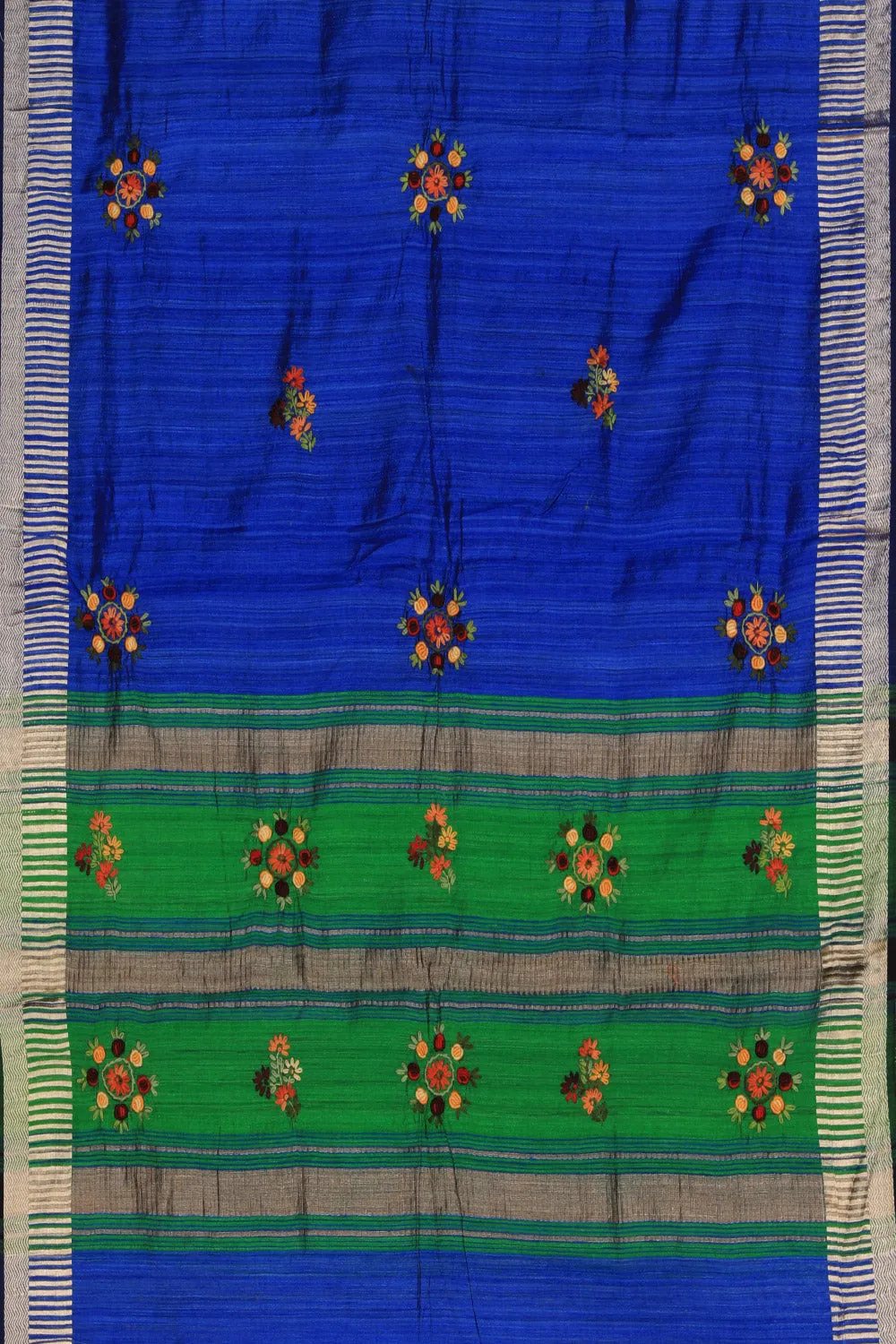 Dupion Silk Royal Blue Dupatta