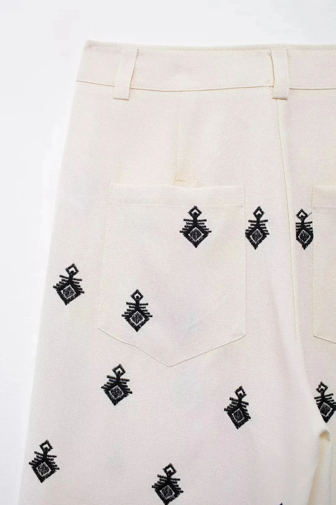 Embroidered Loungewear Artistic Pants and Shirt