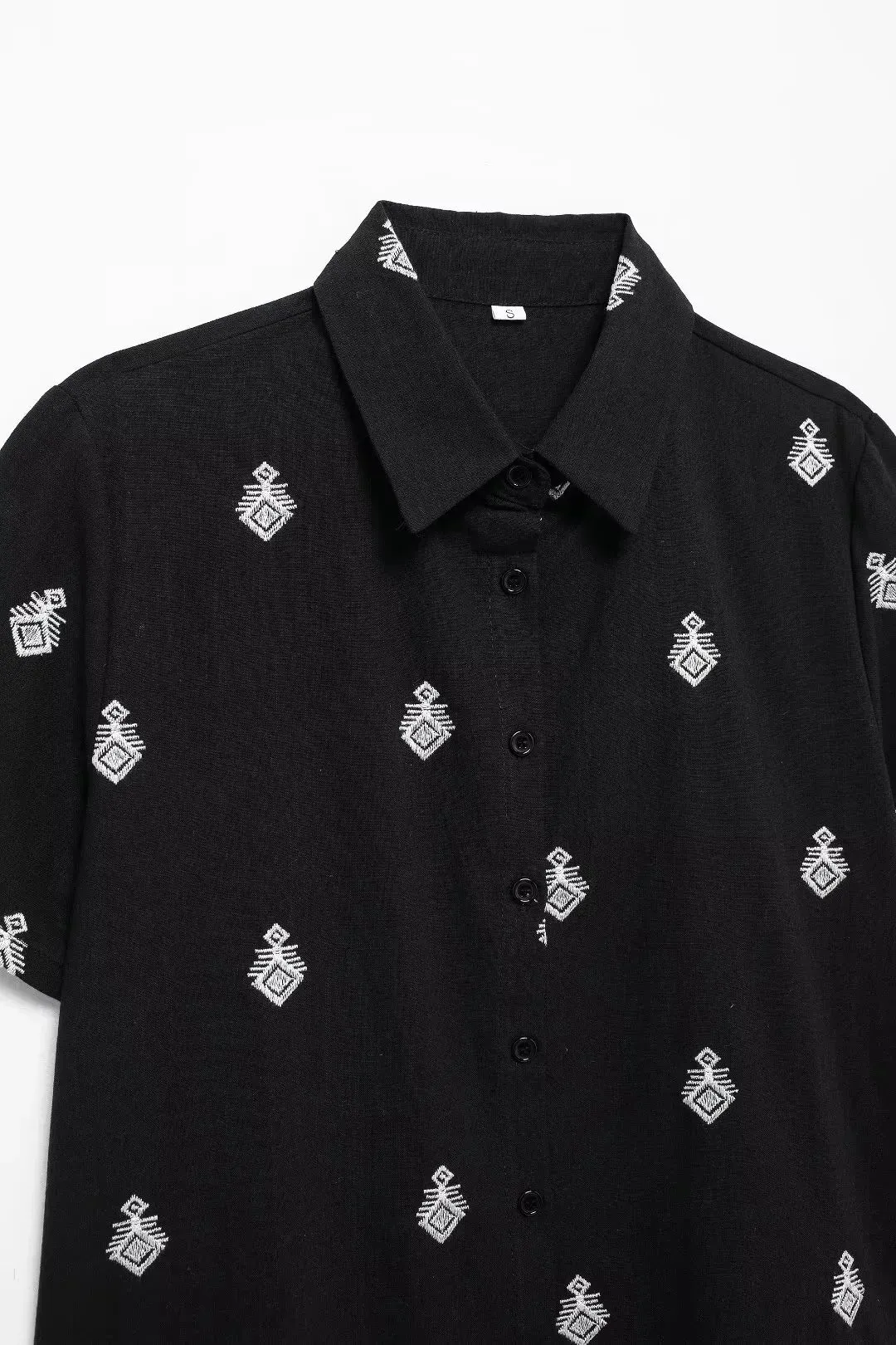 Embroidered Loungewear Artistic Pants and Shirt