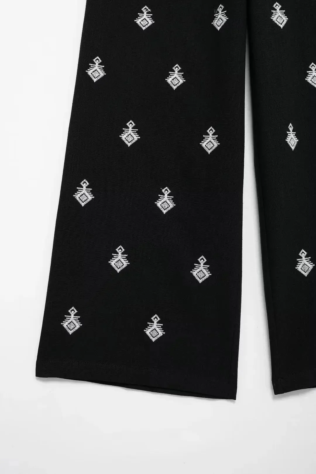 Embroidered Loungewear Artistic Pants and Shirt