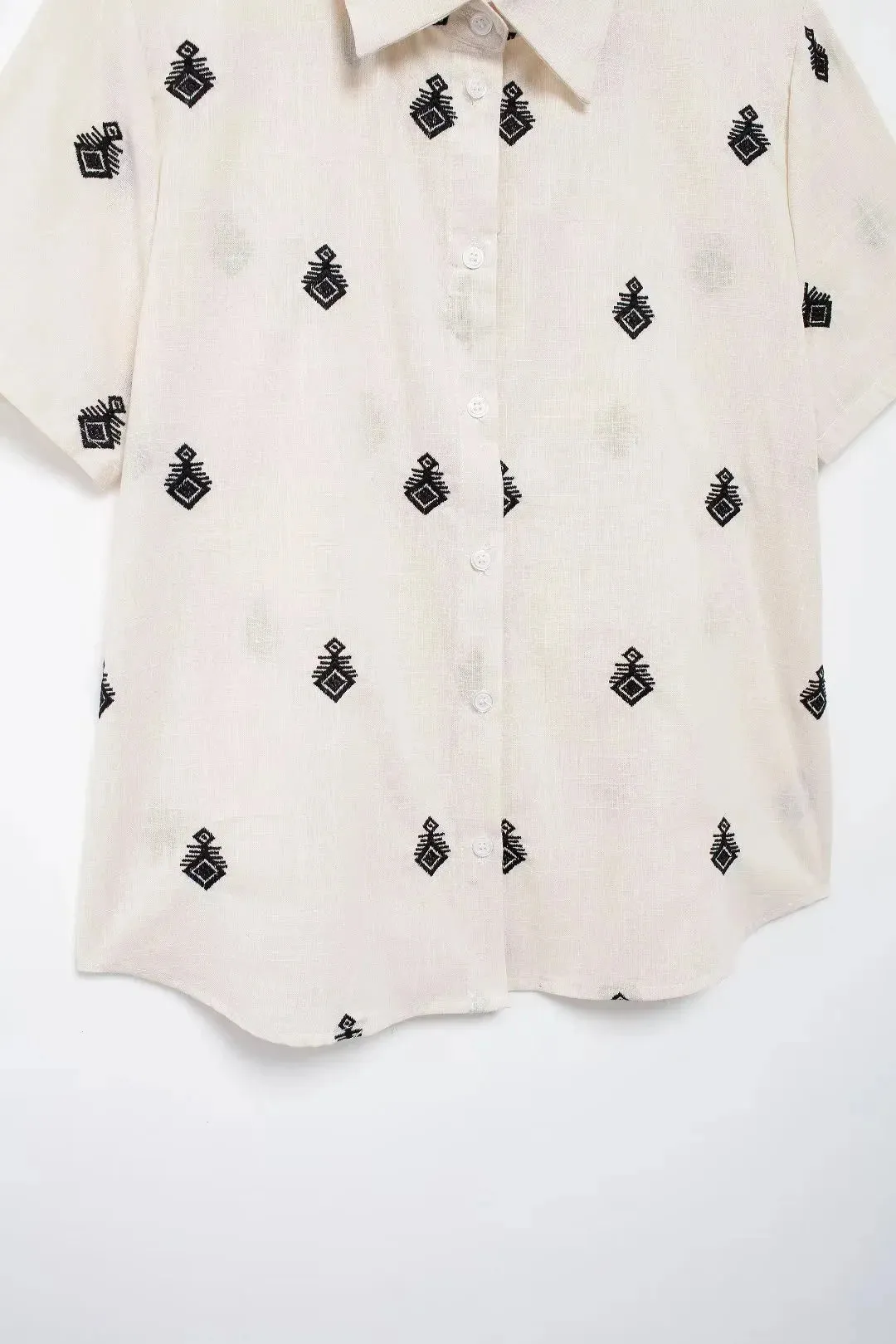 Embroidered Loungewear Artistic Pants and Shirt