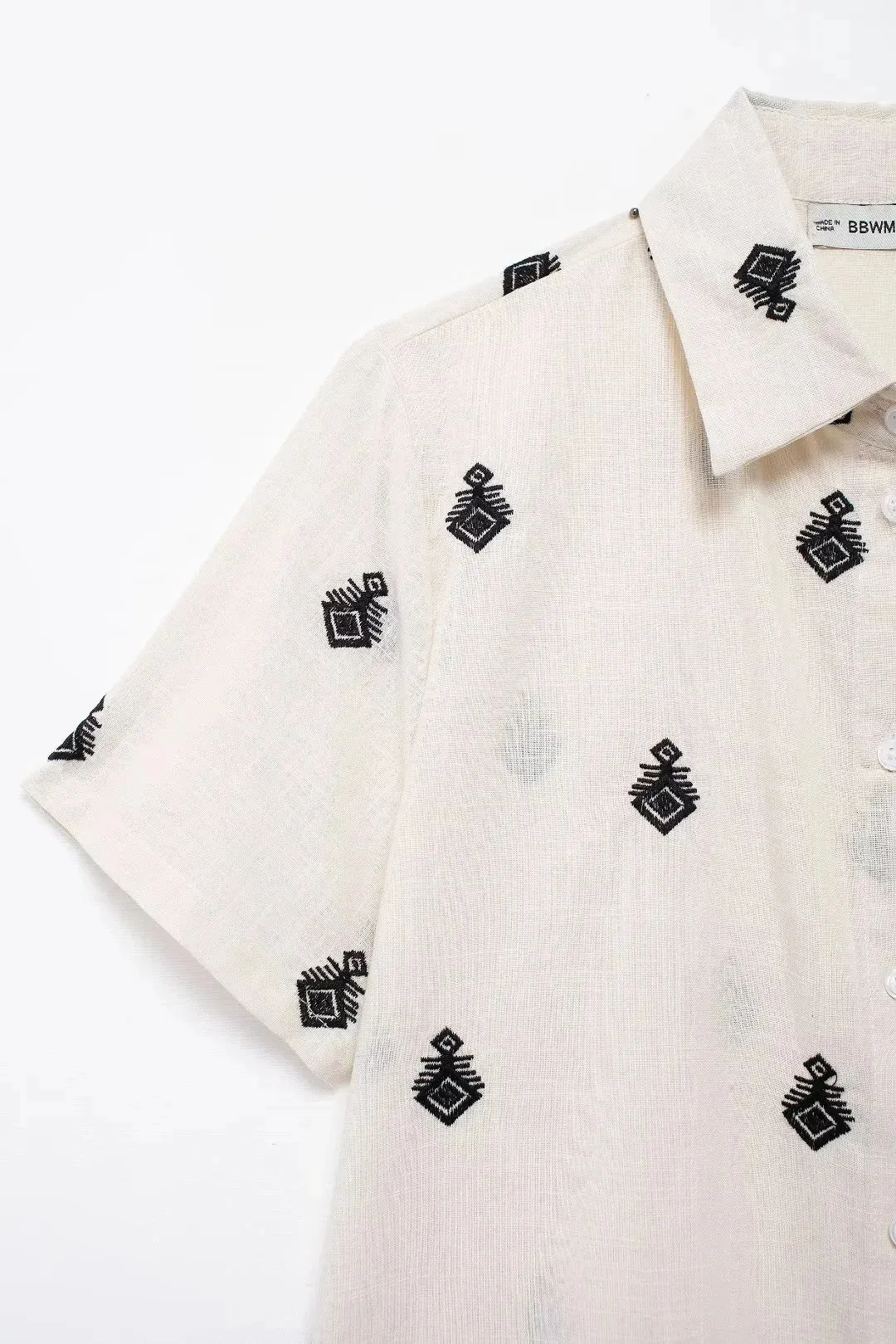 Embroidered Loungewear Artistic Pants and Shirt