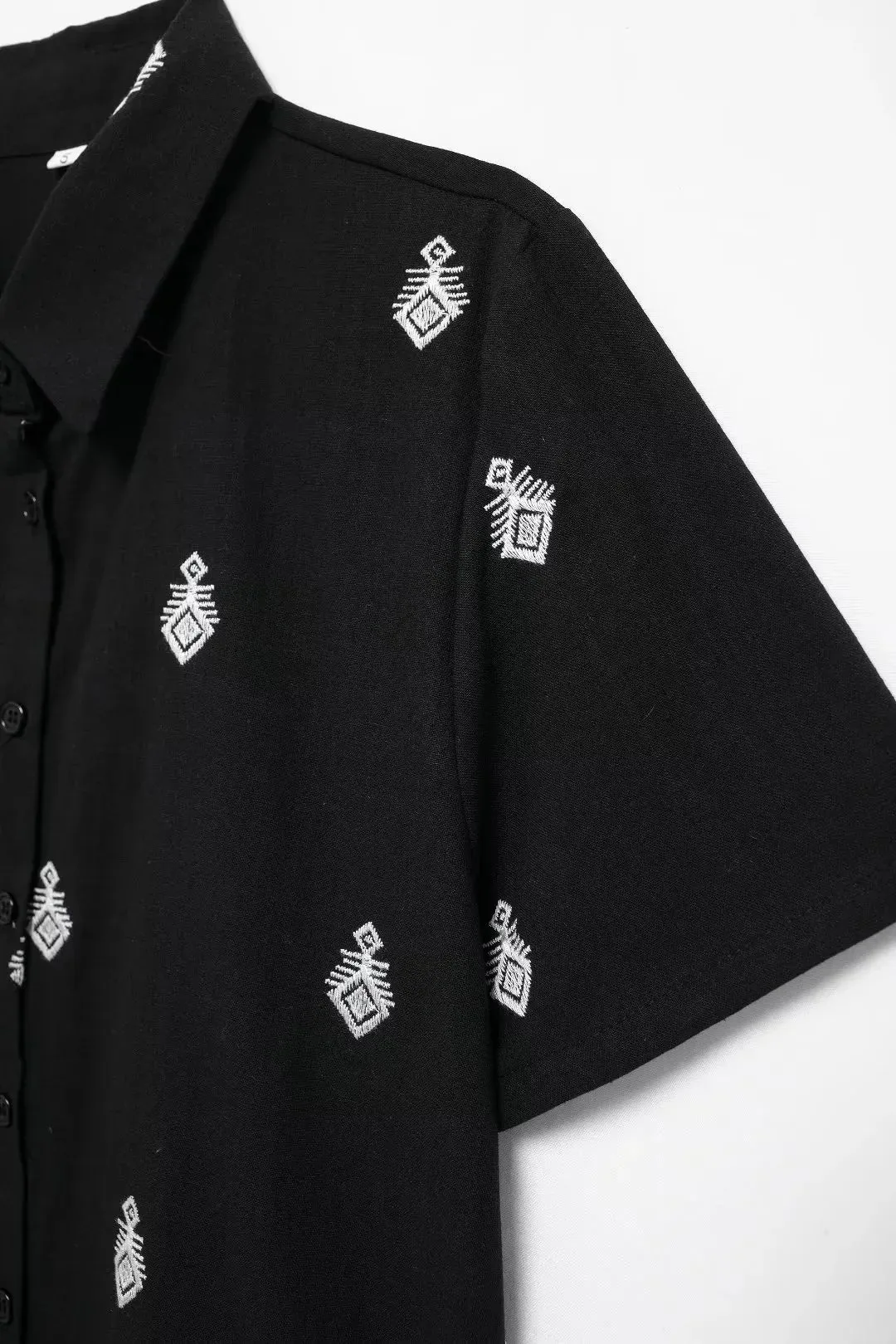 Embroidered Loungewear Artistic Pants and Shirt