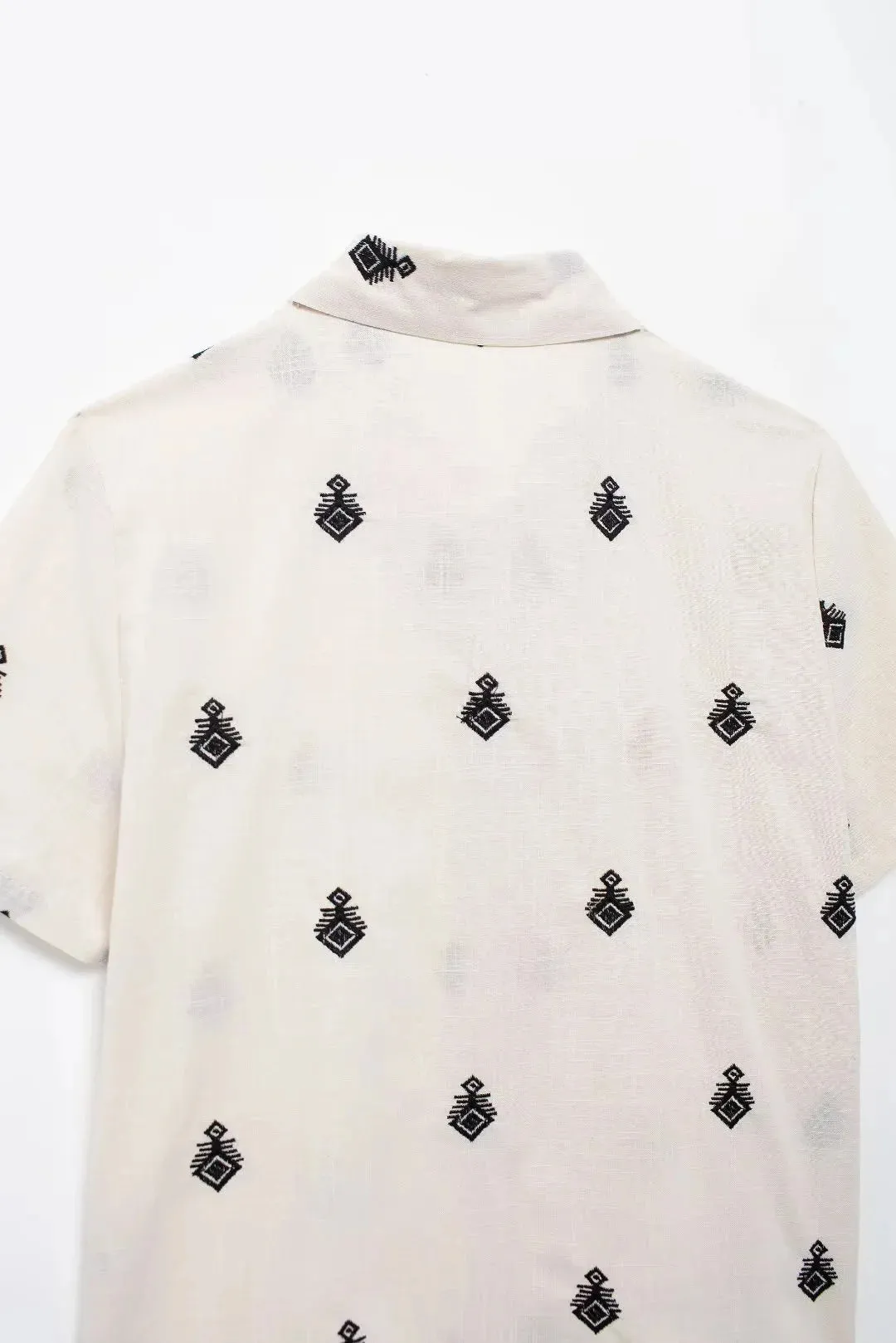 Embroidered Loungewear Artistic Pants and Shirt