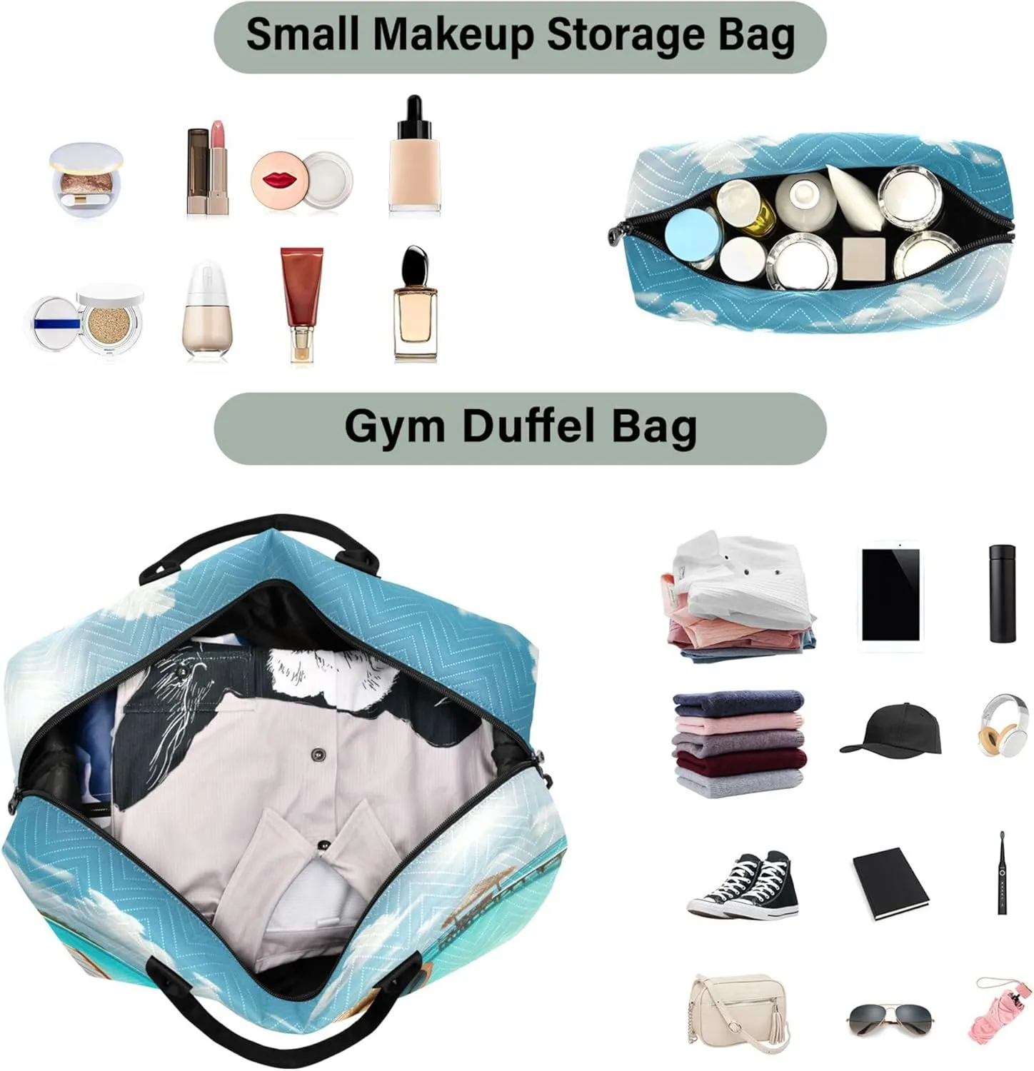 Exnundod Women Weekender Bags Summer Beach Dachshund Dog Travel Duffel Bags Carry On Overnight Bag Large Hospital Tote Luggage