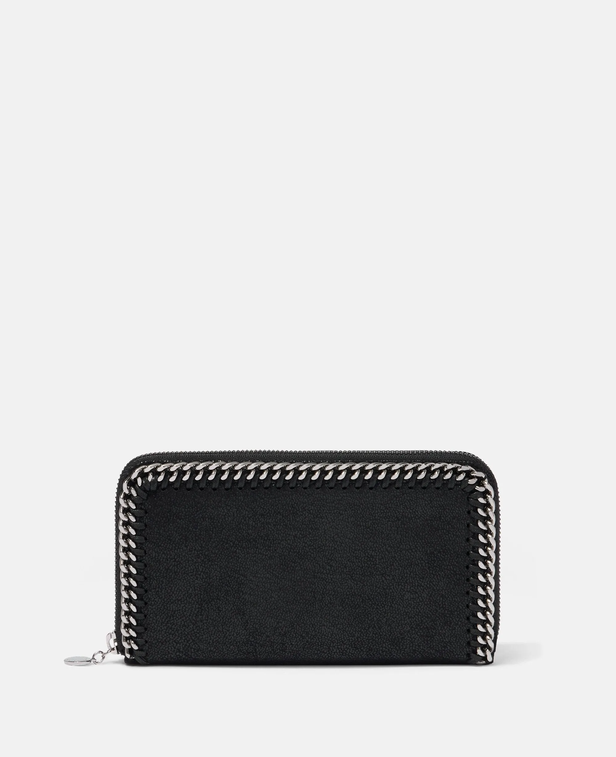 Falabella Zip Continental Wallet, Woman, Black