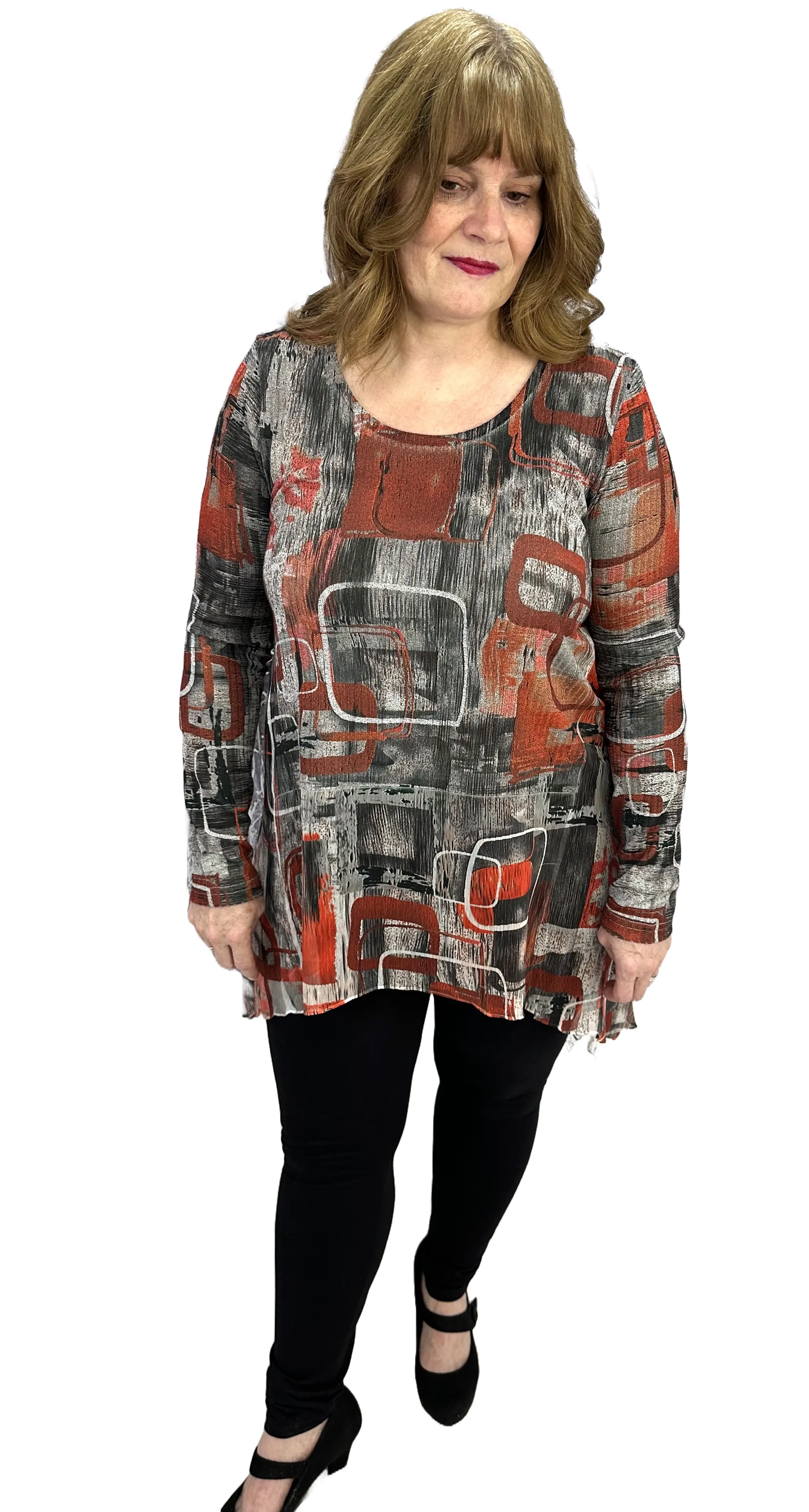 Fall Vibrant Printed Tunic