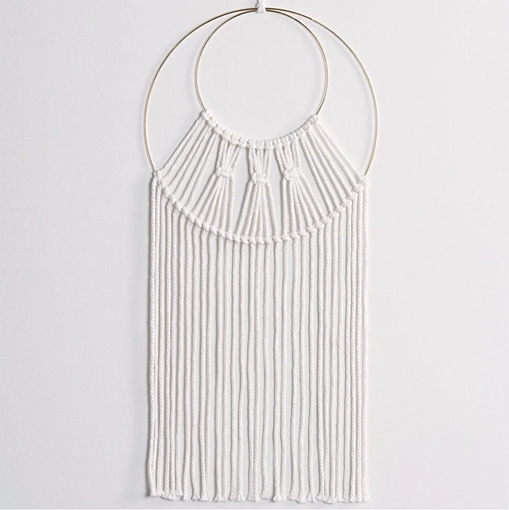 Free Double Hoop Macramé Wall Hanging Pattern