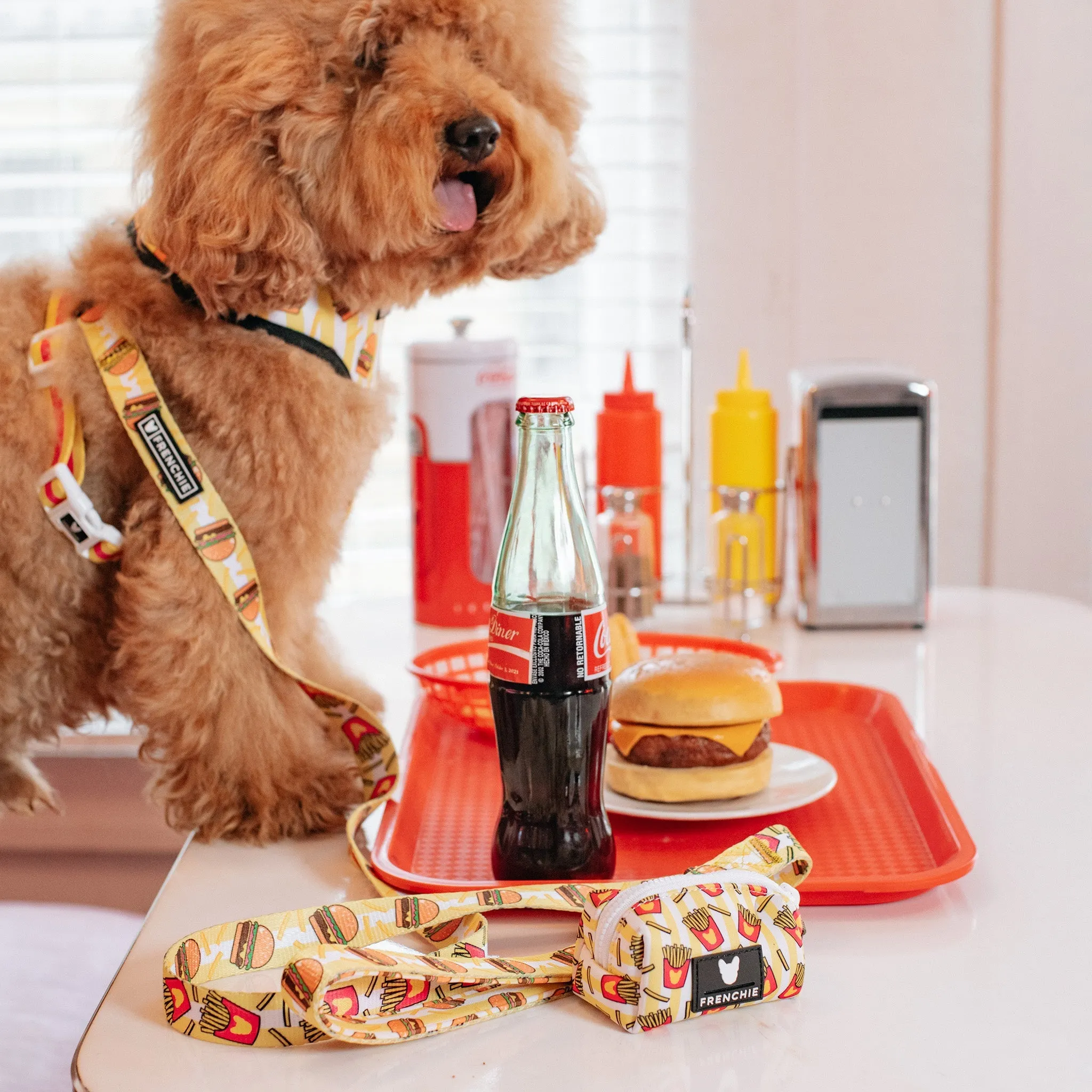 Frenchie Comfort Leash - Burger N Fries