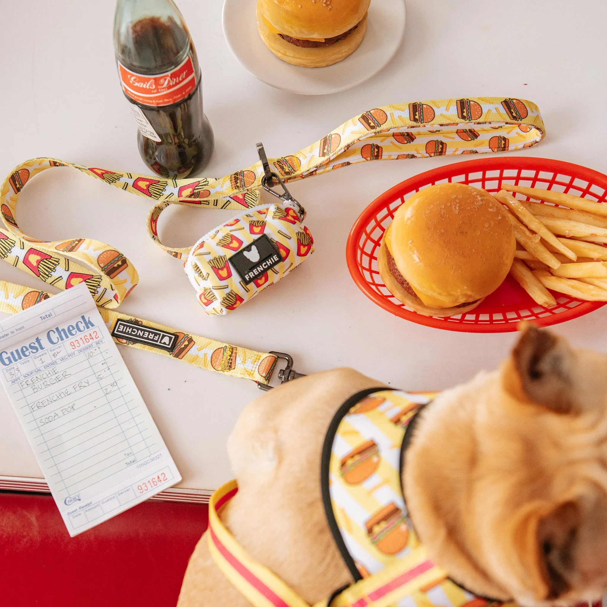 Frenchie Comfort Leash - Burger N Fries