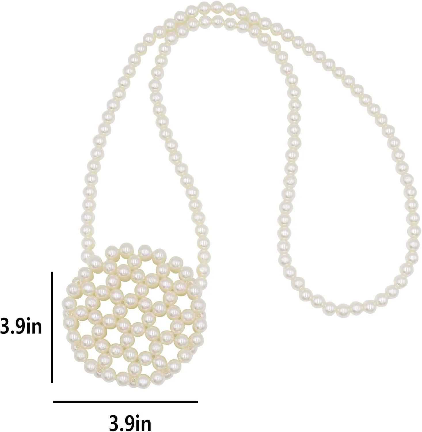 Girls White Beaded Pearl Handbag Purse Vintage Pearl Clutch Pearl Bag Pearl Wrislet Mini Evening Bag for Party Wedding